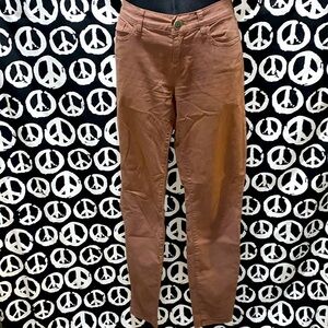 J.CREW BROWN TOOTHPICK JEANS SZ 28